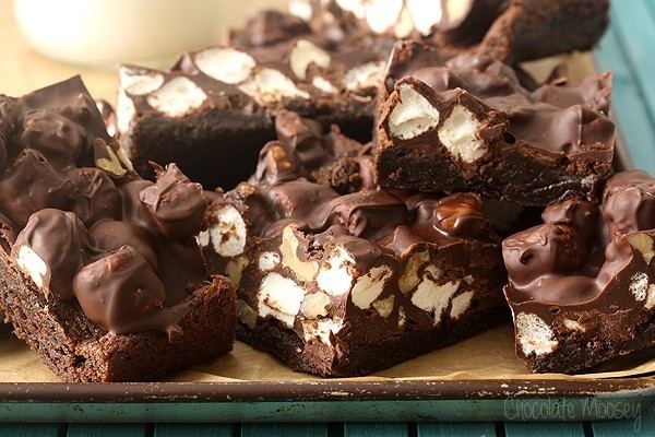 Rocky road (dessert) Rocky Road Cookie Fudge Bars