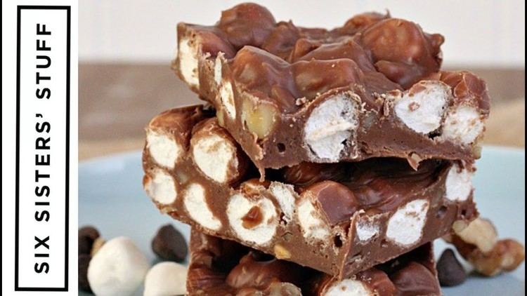 Rocky road (dessert) Rocky Road Fudge Dessert Six Sisters Stuff YouTube