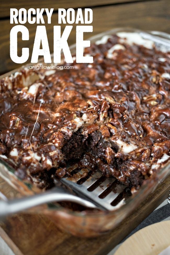 Rocky road (dessert) Rocky Road Cake A Night Owl Blog