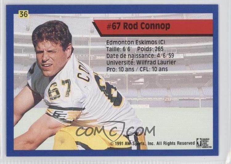 Rod Connop 1991 All World CFL Base 36 Rod Connop COMC Card Marketplace