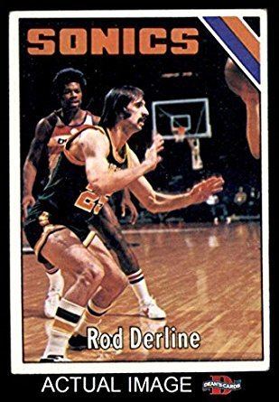 Rod Derline Amazoncom 1975 Topps 112 Rod Derline Sonics Basketball Card