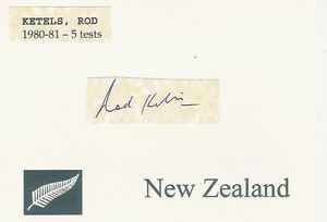 Rod Ketels Rod Ketels NZ ALL BLACK SIGNED RUGBY CARD eBay