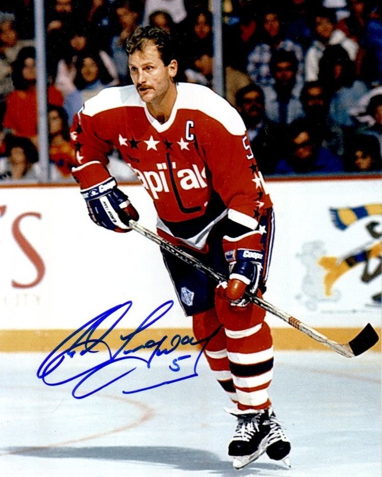 Rod Langway Rod Langway autographed Washington Capitals 8x10 photo Retired
