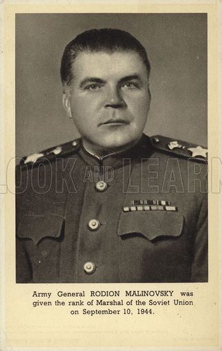 Rodion Malinovsky Rodion Malinovsky Soviet general Look and Learn History