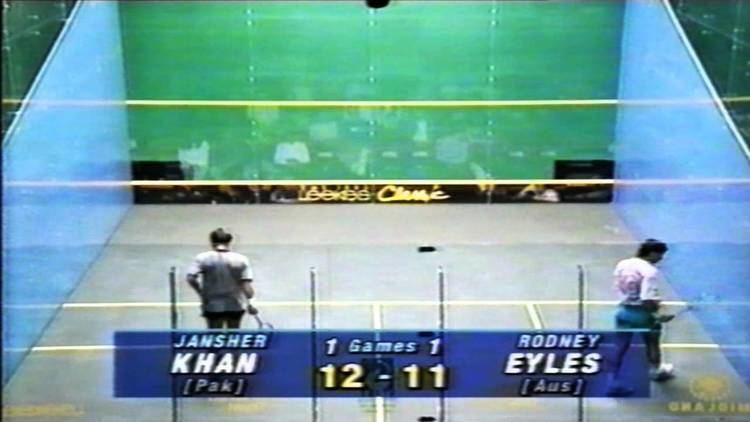 Rodney Eyles Squash Jansher Khan v Rodney Eyles Leekes Classic Squash Open