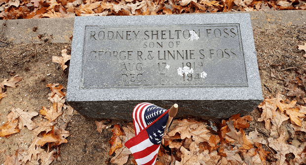 Rodney Shelton Foss Drew County to remember Pearl Harbor at grave of Rodney Shelton Foss
