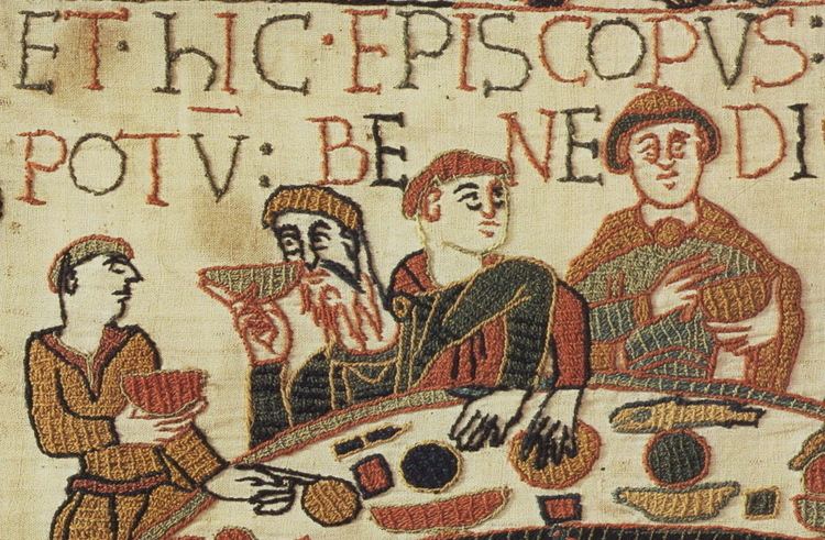 Roger de Beaumont Bayeux Tapestry depicting Roger de Beaumont with beard William the