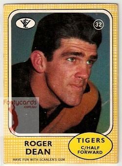Roger Dean (footballer) wwwfootycardscomauimageswatermarked1detaile