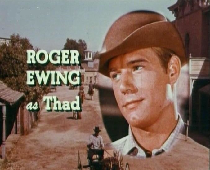 Roger Ewing Gunsmoke Actor Roger Ewing as Thaddeus Thad Greenwood GUNSMOKE