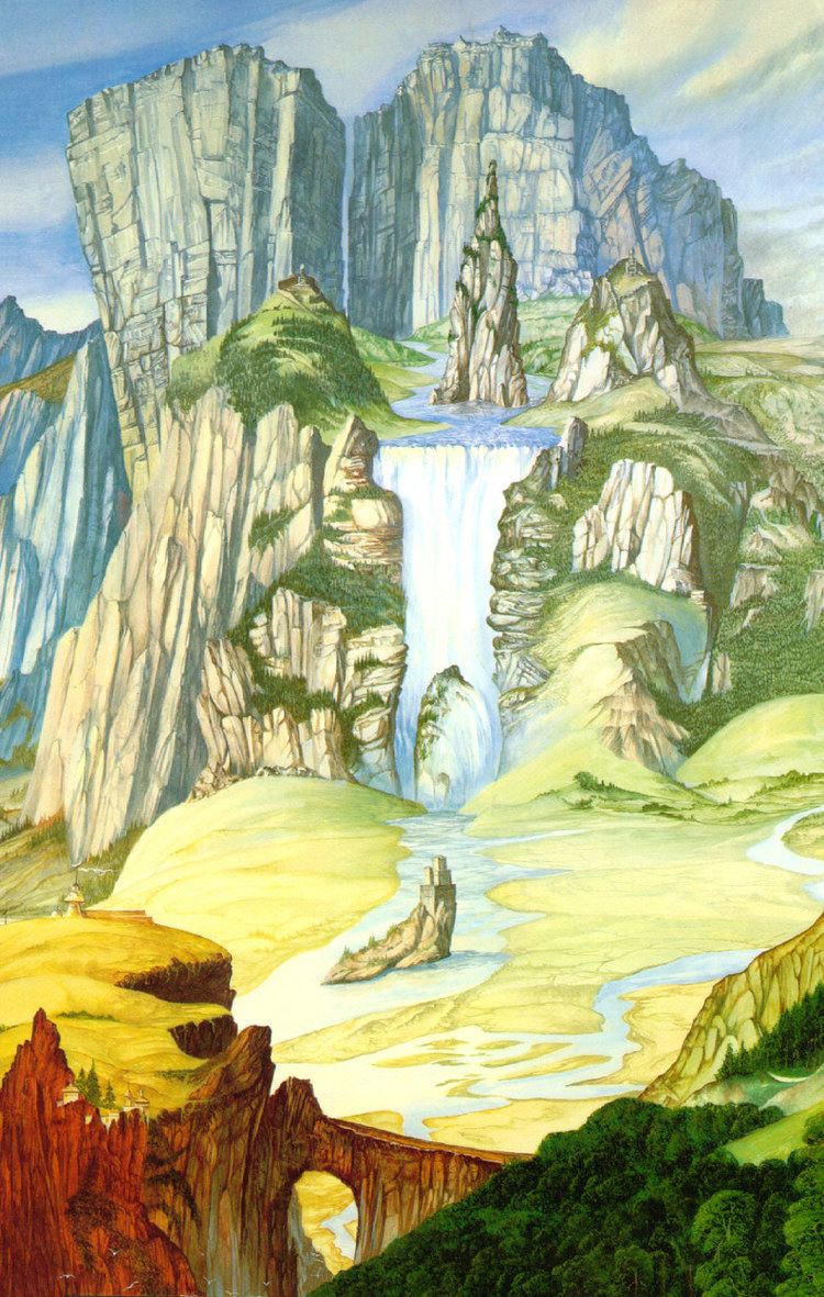 Roger Garland Falls of Rauros by Roger Garland LOTR Lord of the Rings The