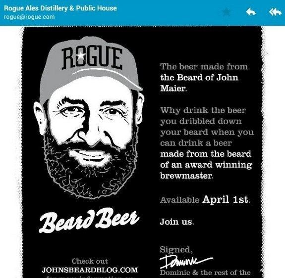 Rogue Beard Beer Rogue Ales releasing Beard Beer today BeerPulse