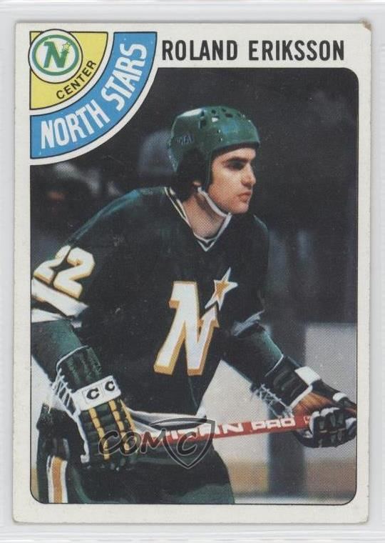Roland Eriksson 197879 Topps 241 Roland Eriksson Minnesota North Stars Hockey Card