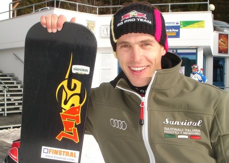 Roland Fischnaller (snowboarder) Snowboarder Roland Fischnaller schrammt am Podium vorbei