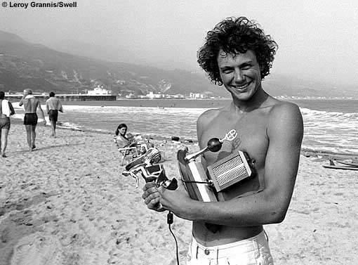 Rolf Aurness while on the beach