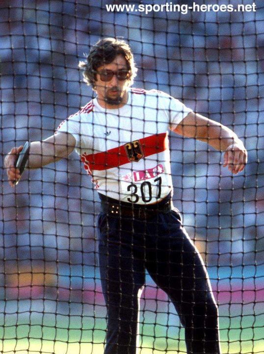 Rolf Danneberg Rolf DANNEBERG 1984 Olympic Games discus Champion West Germany