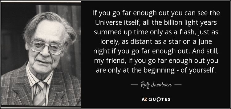 Rolf Jacobsen (poet) TOP 5 QUOTES BY ROLF JACOBSEN AZ Quotes