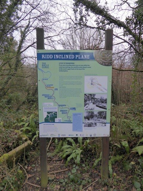 Rolle Canal Map and information board for Rolle David Smith ccbysa20