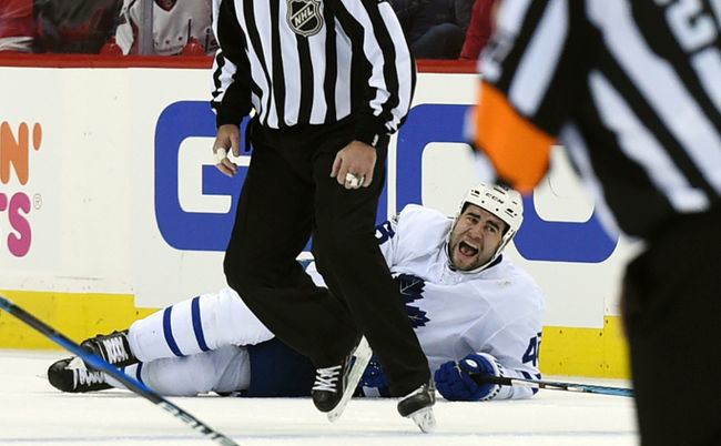 Roman Polák Caps Orpik visits Leafs Polak in wake of hit that knocked him out