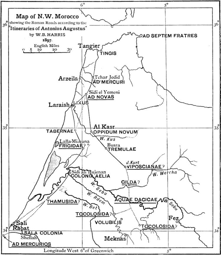 Roman roads in Morocco