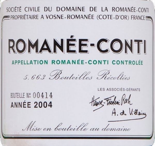 Romanée-Conti Tasting Notes Domaine de la RomaneeConti RomaneeConti Grand Cru