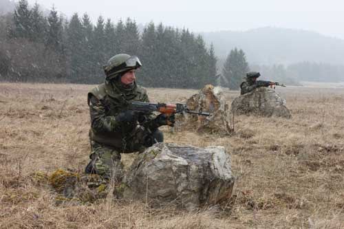 Romanian Land Forces Members of the Romanian Land Forces provide security durin Flickr