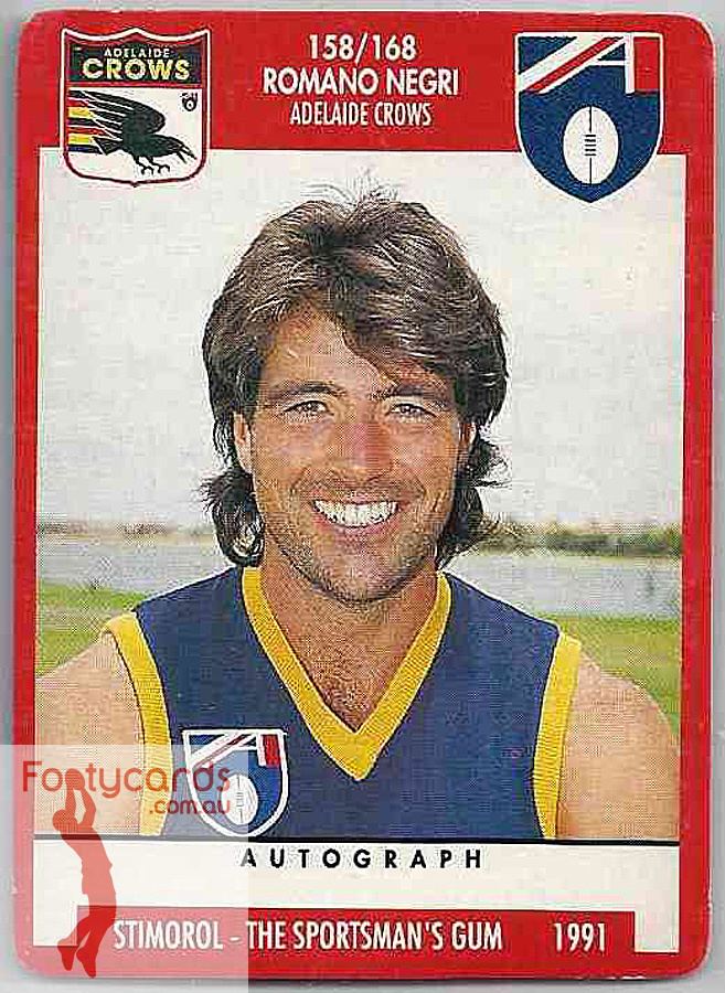 Romano Negri wwwfootycardscomauimageswatermarked1detaile