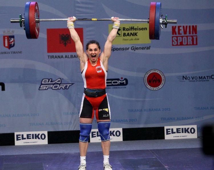 Romela Begaj female weightlifter Romela Begaj announced world champion