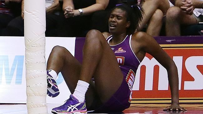 Romelda Aiken Romelda Aiken injured in Queensland Firebirds loss to