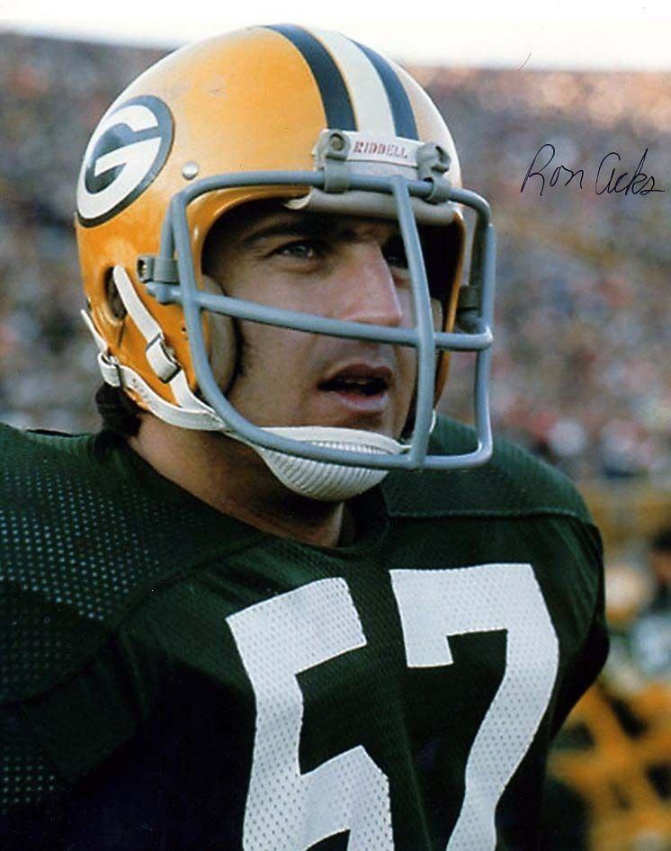 Ron Acks GREEN BAY PACKERS GB FOOTBALL RON ACKS AUTOGRAPHED SIGNED 8X10 PHOTO