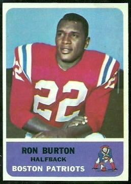Ron Burton wwwfootballcardgallerycom1962Fleer2RonBurto