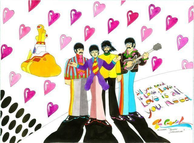 Ron Campbell (animator) Love is All You Need Beatles Ron Campbell Rock Art Show