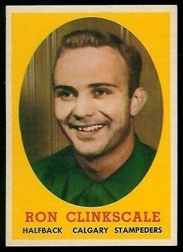 Ron Clinkscale Ron Clinkscale 1958 Topps CFL 61 Vintage Football Card Gallery