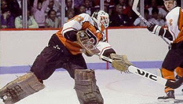 Ron Hextall Today in history Ron Hextall scores a playoff goal