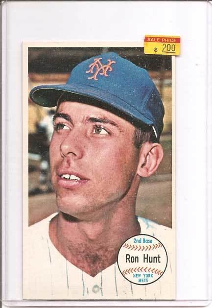 Ron Hunt Card of the Day 1964 Topps Giant Ron Hunt Paul39s Random