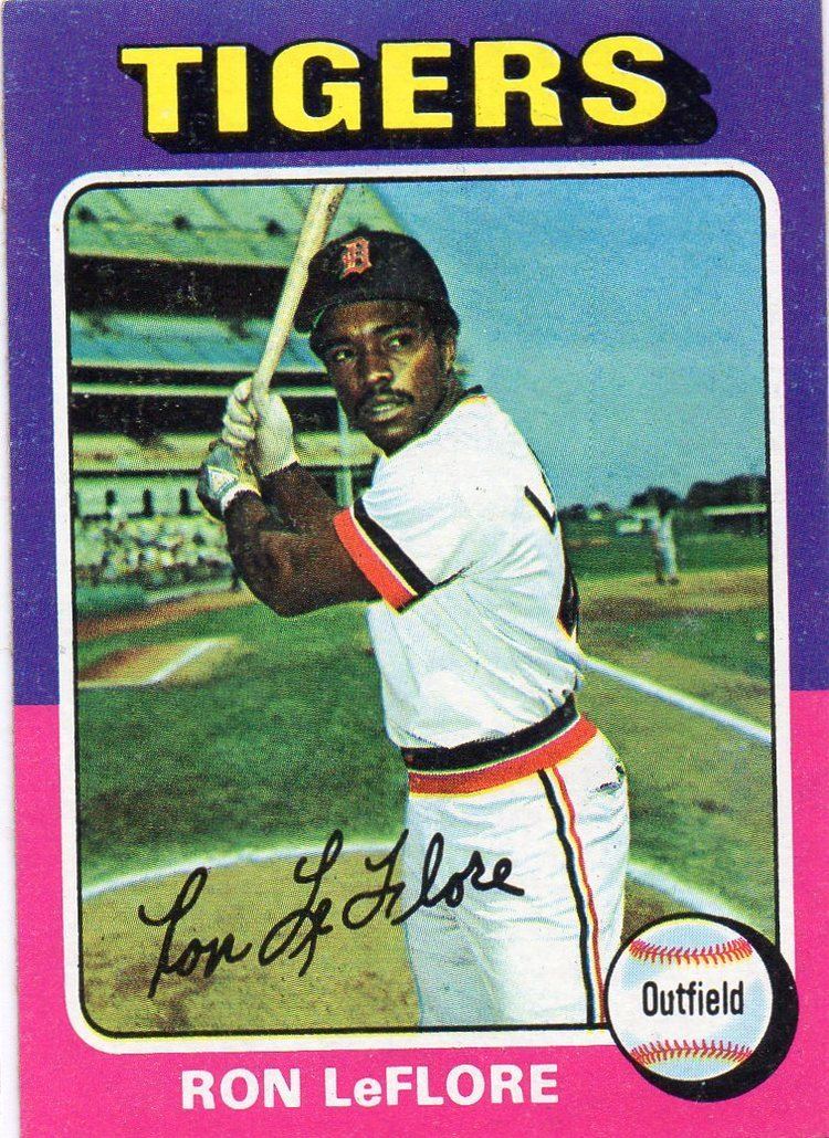 Ron LeFlore 1975 Topps Set Card 78660 628 Ron LeFlore Tigers