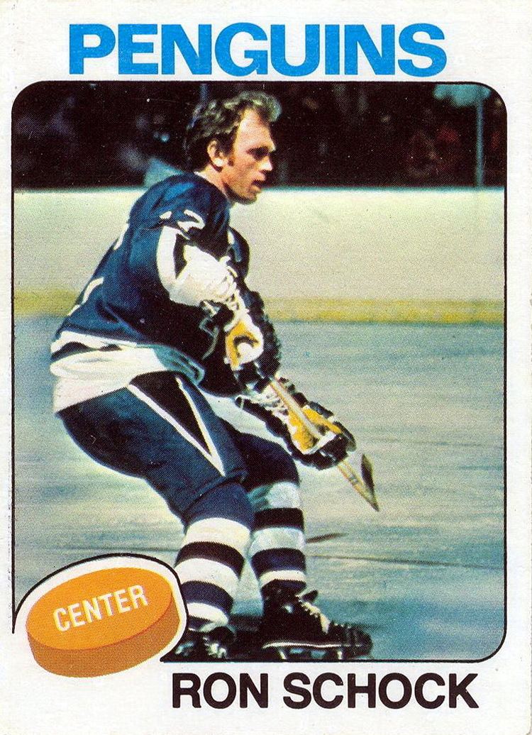 Ron Schock Ron Schock Players cards since 1969 1977 penguinshockey