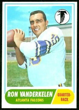 Ron Vander Kelen wwwfootballcardgallerycom1968Topps125RonVan