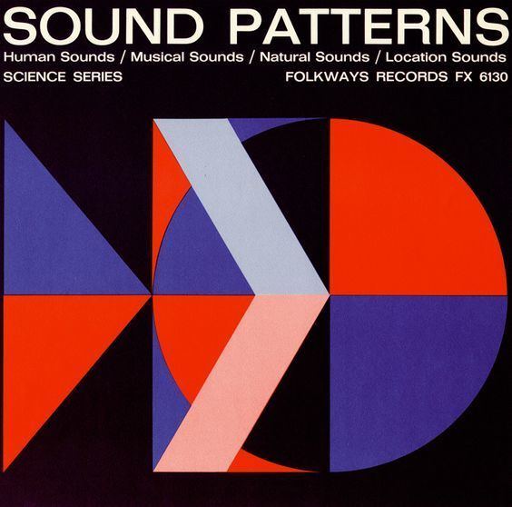 Ronald Clyne Sound Patterns Folkways 1953 Design by Ronald Clyne Albums