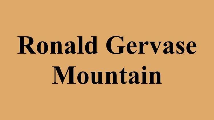 Ronald Gervase Mountain Ronald Gervase Mountain YouTube