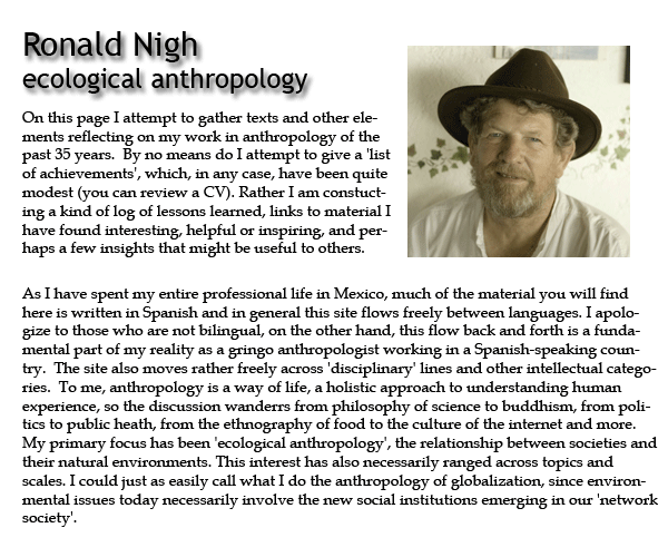 Ronald Nigh Ronald Nigh Ecological Anthropology
