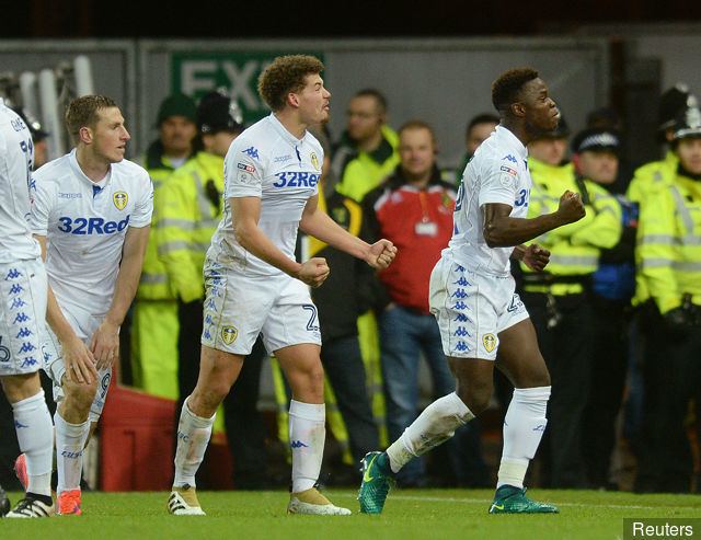 Ronaldo Vieira (Bissau-Guinean footballer) Ronaldo Vieira reacts to scoring winning goal for Leeds United