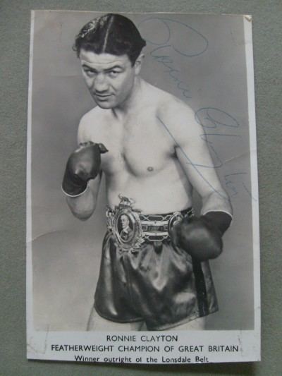 Ronnie Clayton (boxer) Ronnie Clayton Former British And British Empire And European