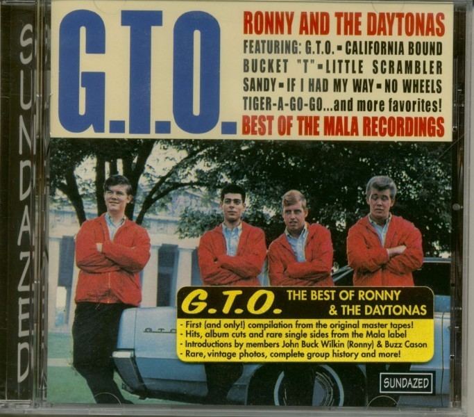 Ronny & the Daytonas Ronny amp The Daytonas CD GTO The Best Of The Mala Recordings