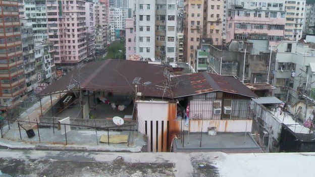 Rooftop slum