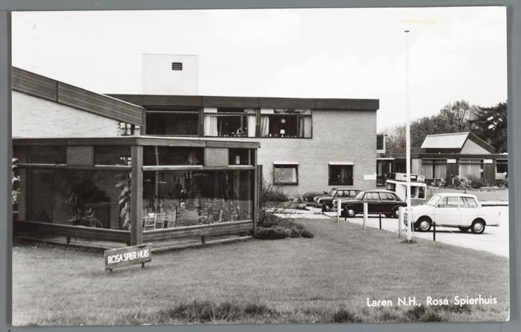 Rosa Spier Huis prentbriefkaart van het Rosa Spierhuis in Laren ca 1970 Geheugen