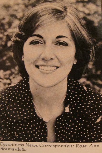 Eyewitness News correspondent Rose Ann Scamardella smiling while wearing polka dot blouse and necklace