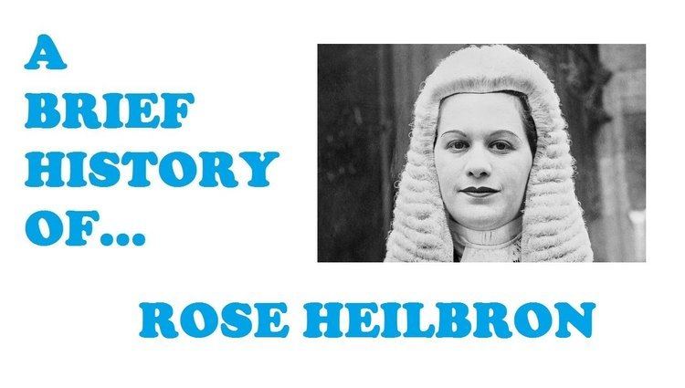 Rose Heilbron A Brief History ofRose Heilbron YouTube