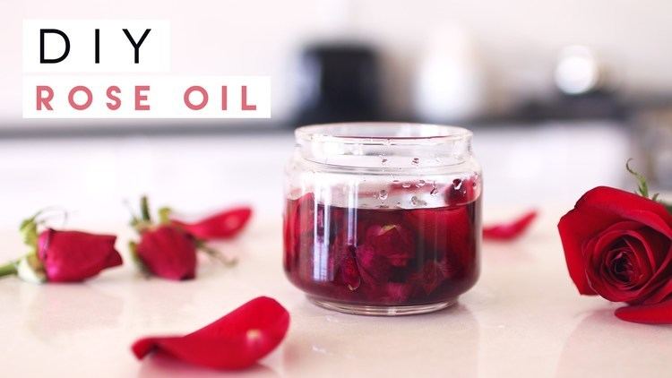 Rose oil DIY Rose Oil for Skin Hair Nails YouTube