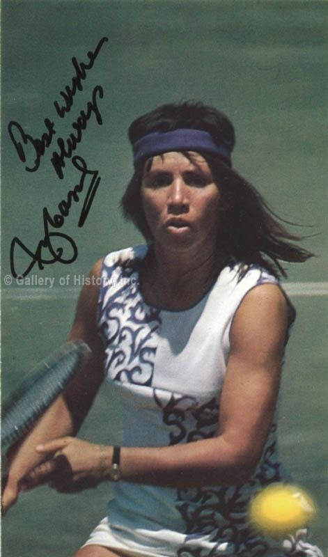 Rosemary Casals HistoryForSale Autographs and Manuscripts Rosie