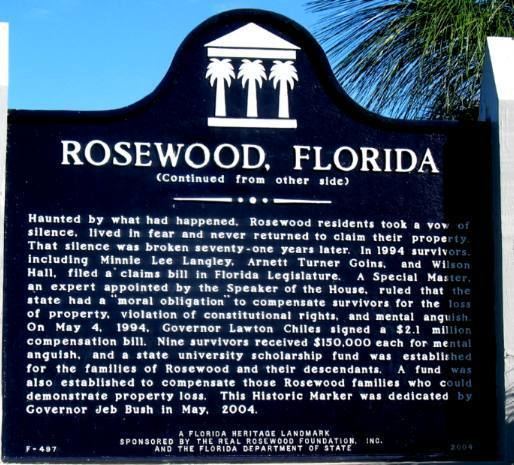 Rosewood massacre Rosewood Massacre near Cedar Key Florida